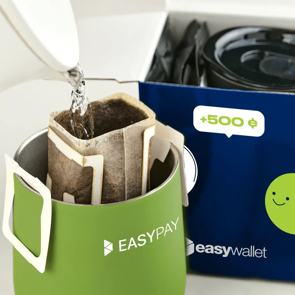 Мерч-набор EasyPay с антистрессом и канцелярией — материал и цвет