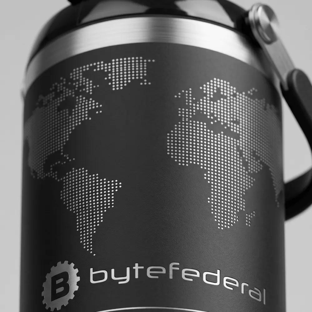 Корпоративный подарочный набор ByteFederal с термокружкой — композиция