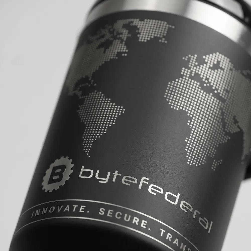 Корпоративный подарочный набор ByteFederal с термокружкой — брендирование