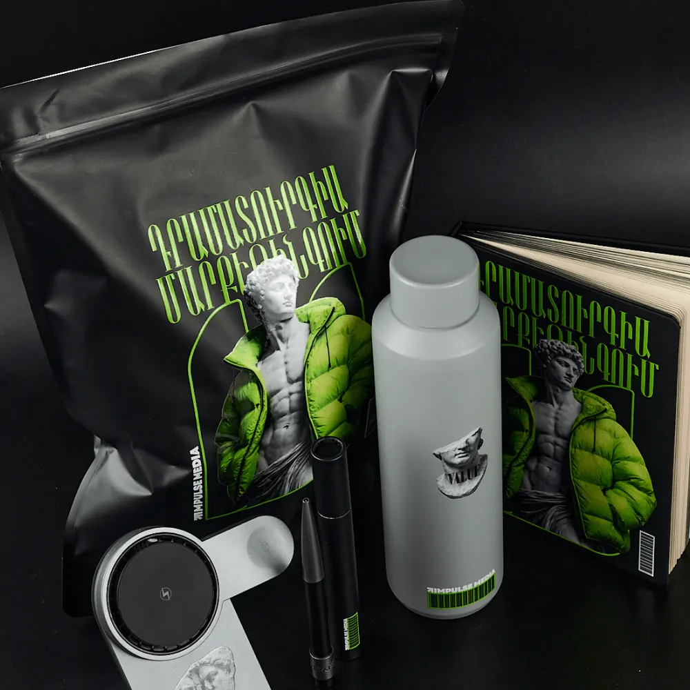 Welcome pack КРАСНО: состав набора — общий вид