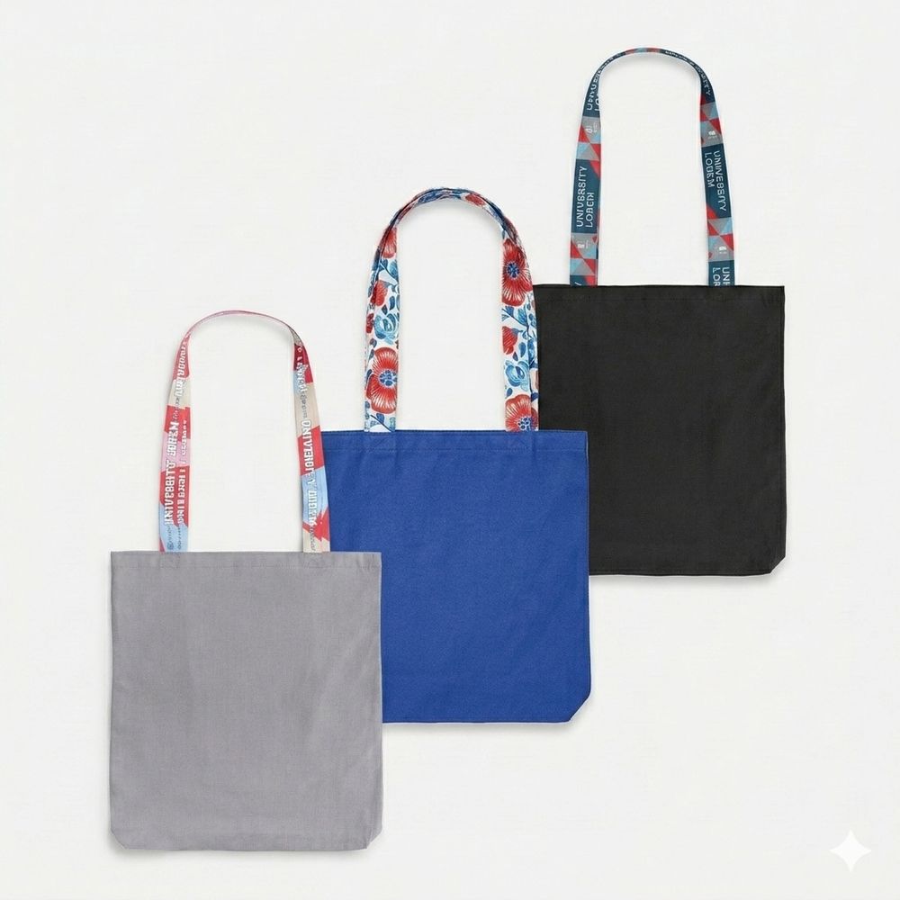 Шопер-конструктор Bolsa с узкими ручками для полноцветной печати, без уточнения