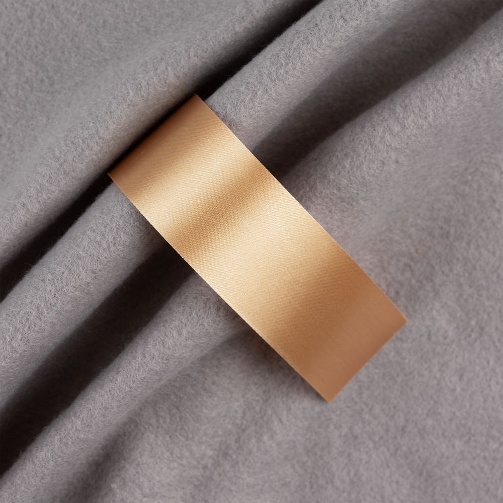 Лента сатиновая Satin 35 XXL, бежевая, 210 см, без уточнения