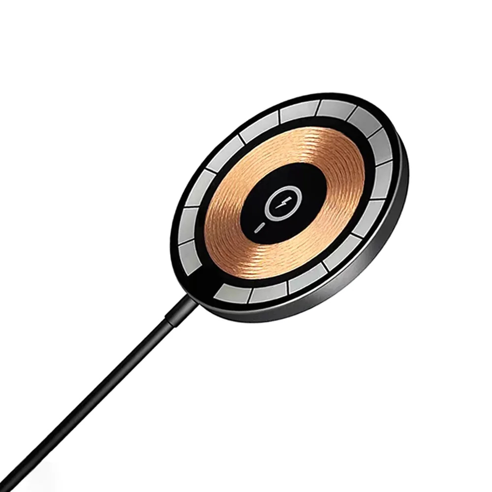 Беспроводное магнитное зарядное устройство Aphia 15W, прозрачный, Чёрный