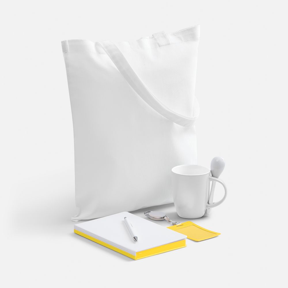 Набор Welcome Pack, желтый с белым, желтый