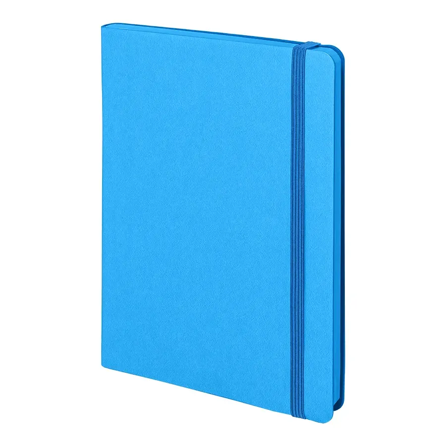 Ежедневник недатированный Shady, А5, лазурный, кремовый блок, синий обрез, лазурный