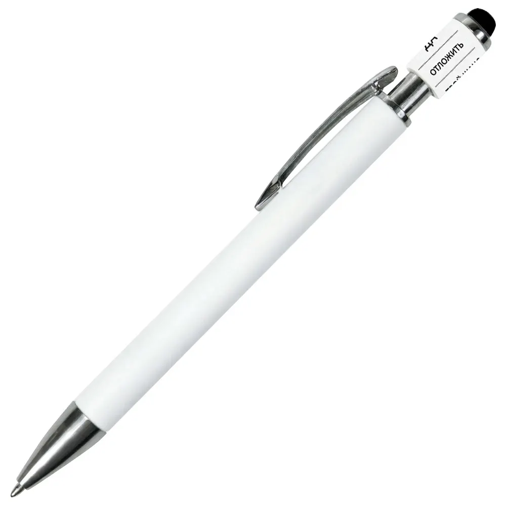 Ручка шариковая, Spinner Soft Touch Requis, синяя, белый