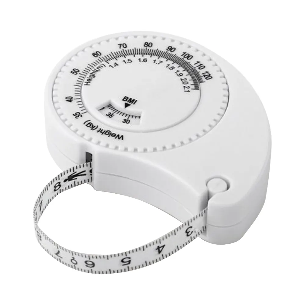Рулетка Tools Weight, 1,5 метра, белая, пластиковая, с мягкой лентой, белый