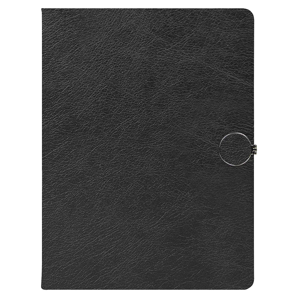 Ежедневник Alfa Omega Mocca Business Edition B5, в твердой обложке, с магнитной застежкой, черный, в подарочной коробке, черный