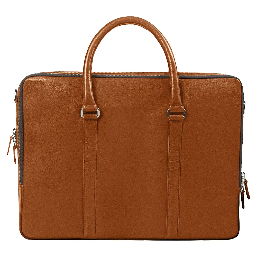 Портфель для ноутбука Vancouver Buffalino Leather из натуральной кожи, коричневый, коричневый