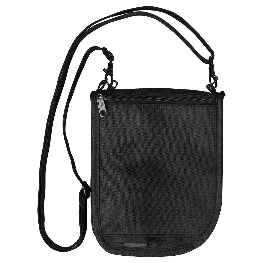 Поясной кошелек Comfort Travel 2 in 1, черный, черный