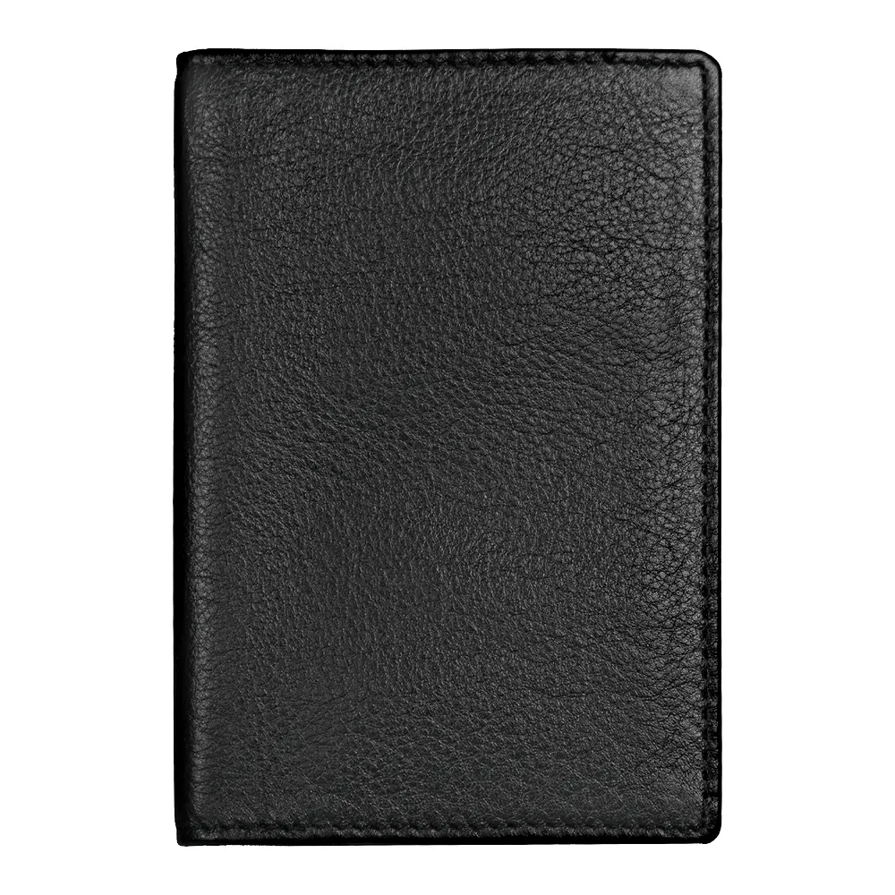 Обложка для автодокументов Leather Sun из нат. кожи, черный, черный