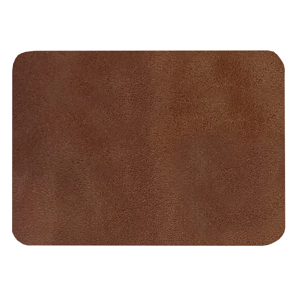 Шеврон Rectangle Smooth Leather размер 50*70 мм, черный, со скругленными углами