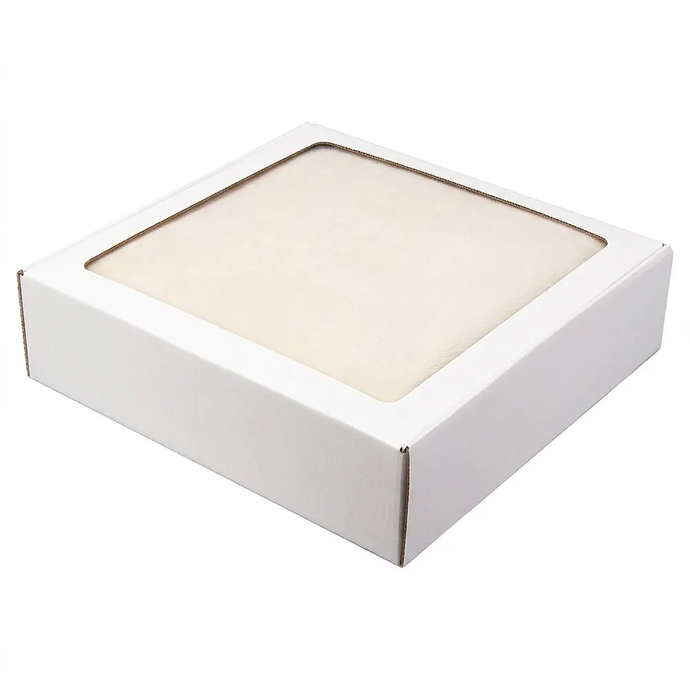 Плед мягкий флисовый Super Soft Comfort, 125*150 см, синий, в подарочной белой крафтовой коробке с окошком, бежевый