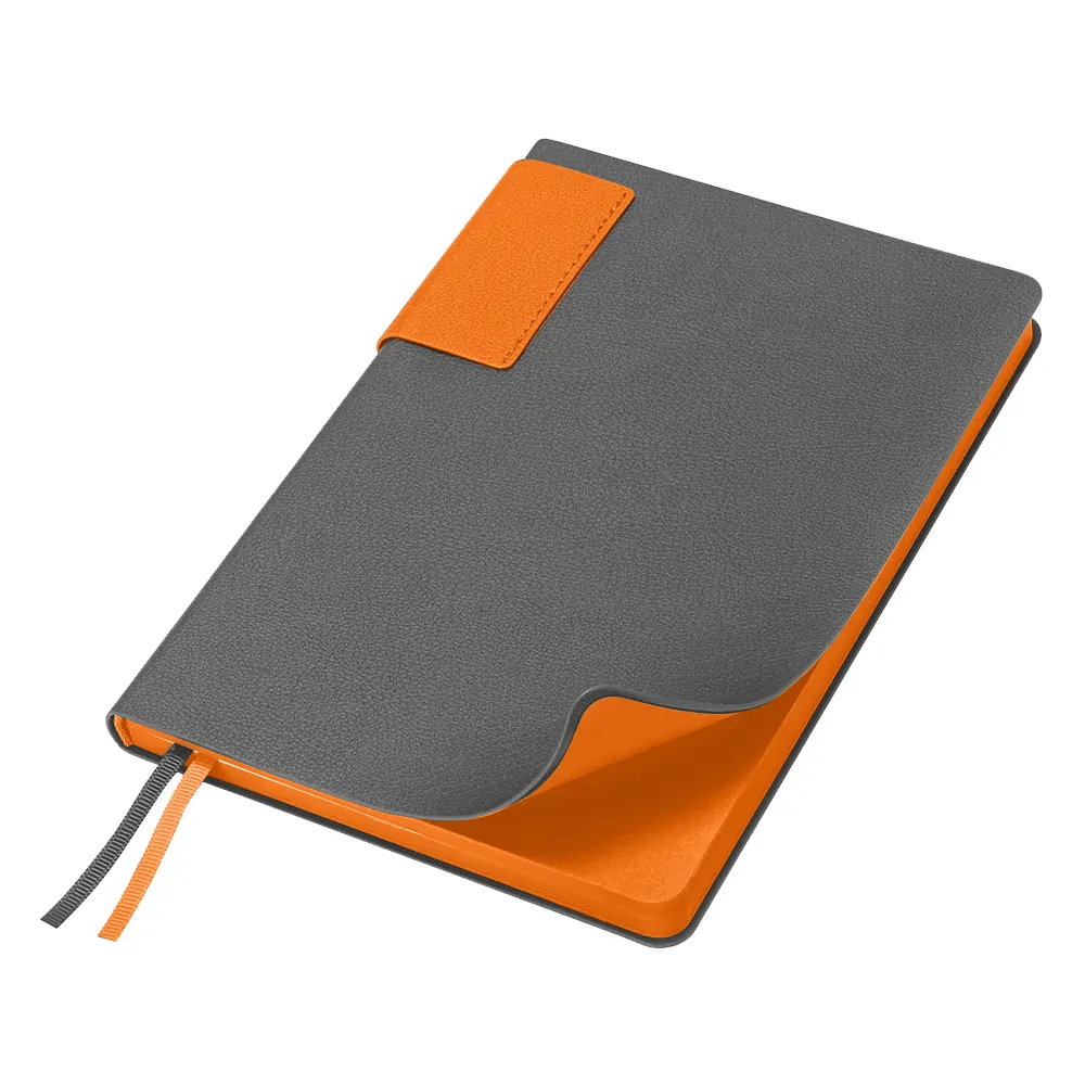 Ежедневник Flexy Star Sivilia Grey Edition Color А5 серо-желтый, недатированный в гибкой обложке