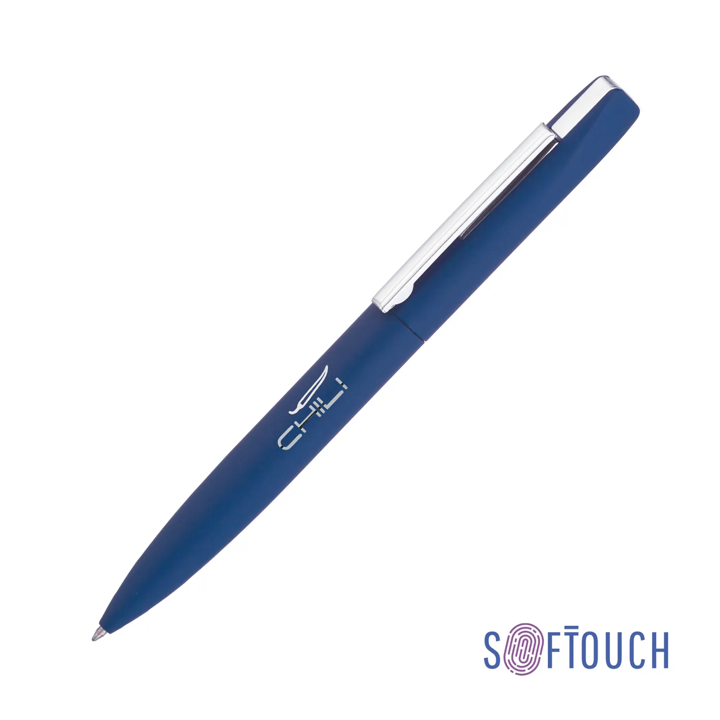 Ручка шариковая "Mercury", покрытие soft touch — арт. 6827-21S, темно-синий