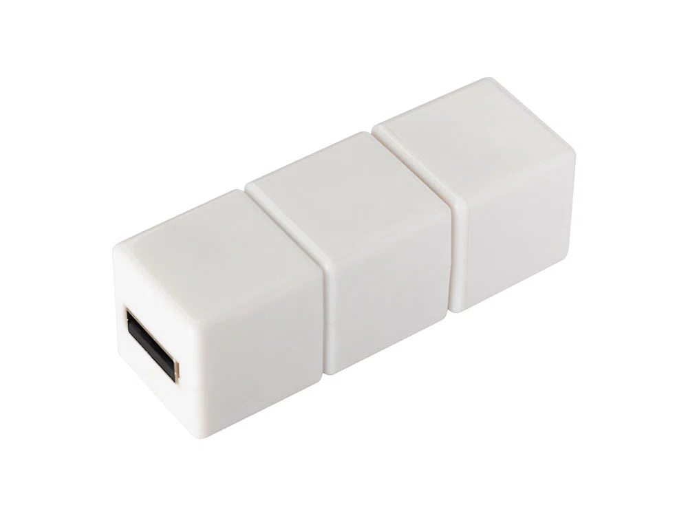 USB 2.0- флешка на 32 Гб Кубик Рубика, белый