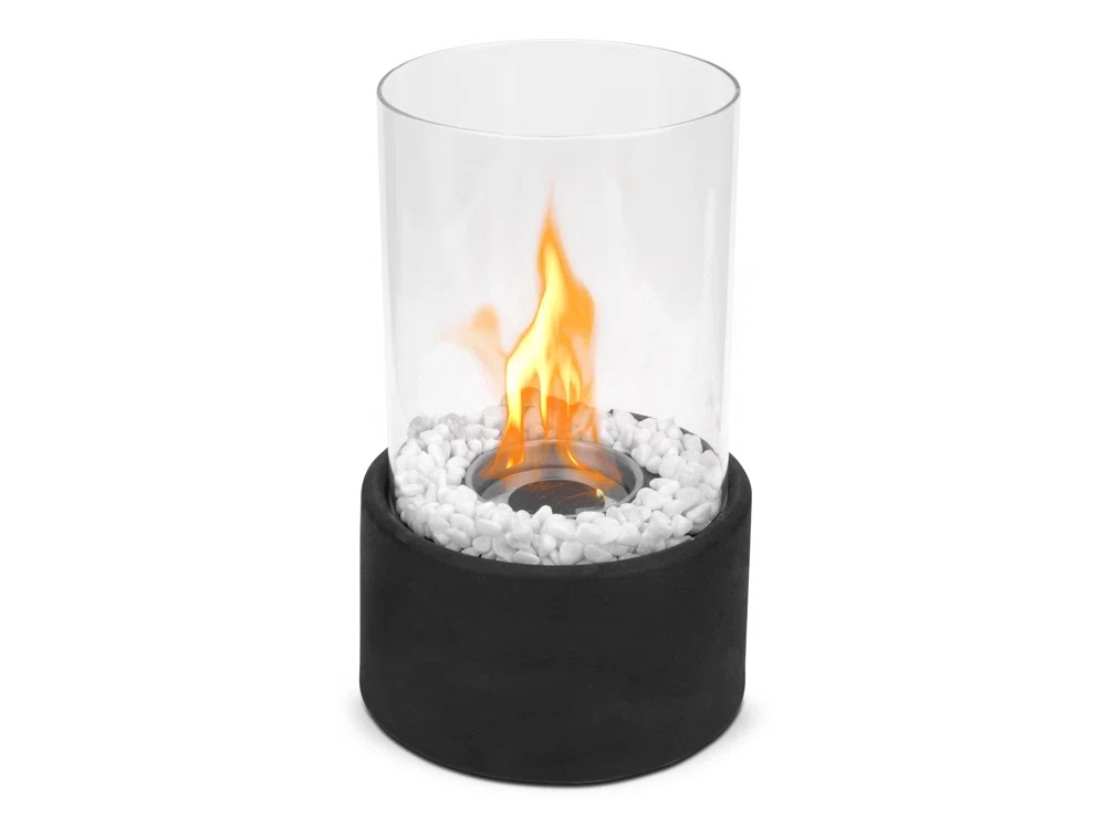 Биокамин Hygge, черный/прозрачный