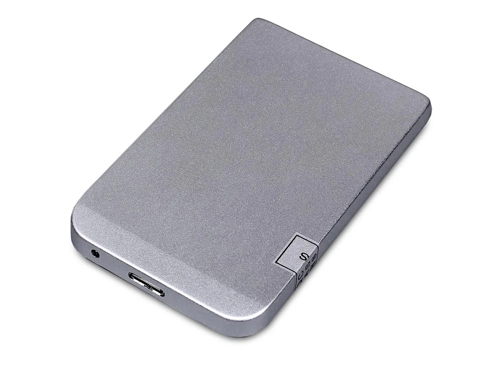 Внешний жесткий диск HDD Saturn на 500 ГБ, серебристый