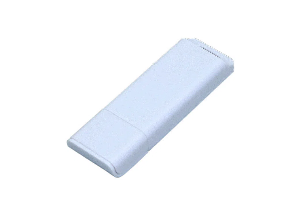 USB 2.0- флешка на 8 Гб с оригинальным двухцветным корпусом, белый