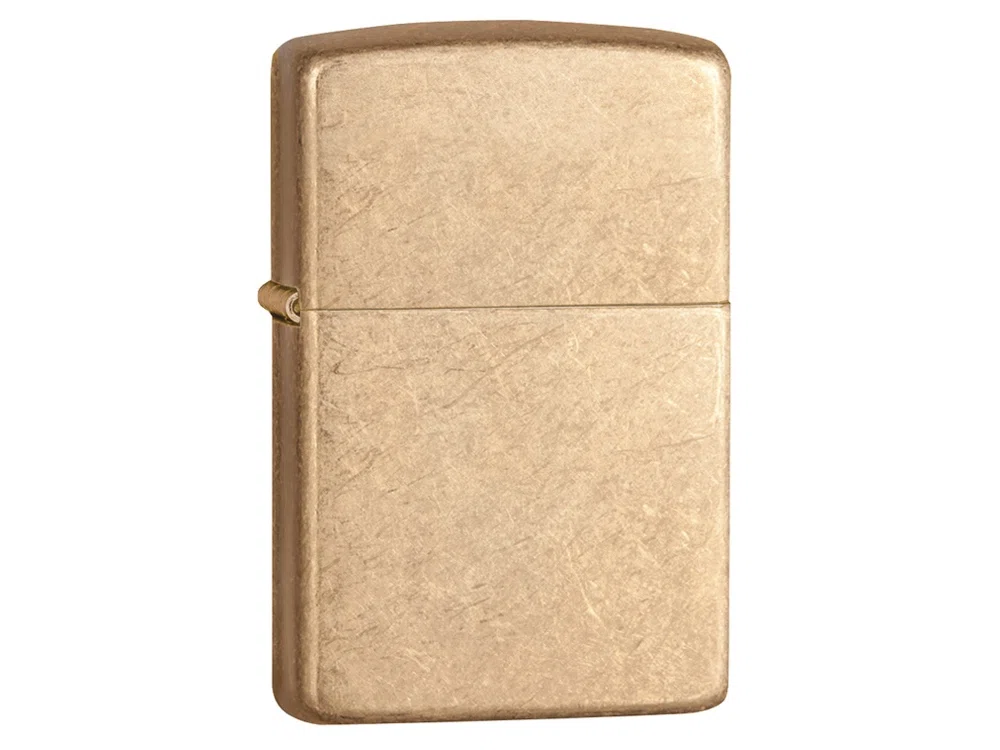 Зажигалка ZIPPO Armor™с покрытием Tumbled Brass, золотистый