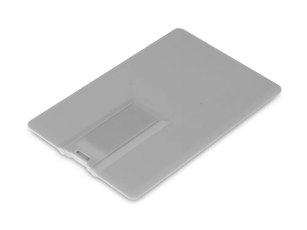 USB 3.0- флешка на 32 Гб в виде визитки, с раскладным чипом, белый