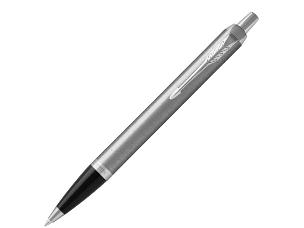 Ручка шариковая Parker IM, серебристый, черный