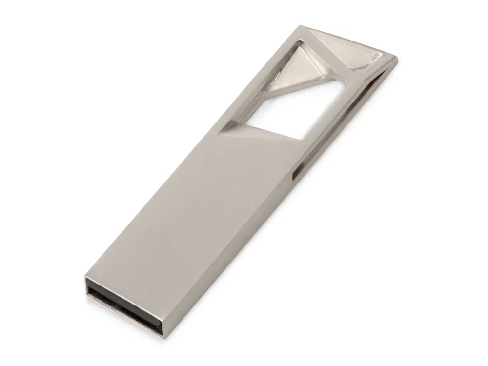 USB 2.0- флешка на 16 Гб Геометрия mini, серебристый