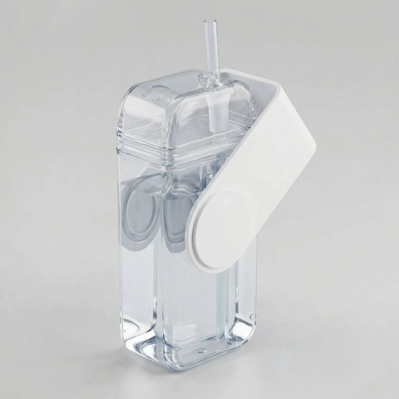Бутылка для воды JUICY DRINK BOX, 290 мл, прозрачный, белый