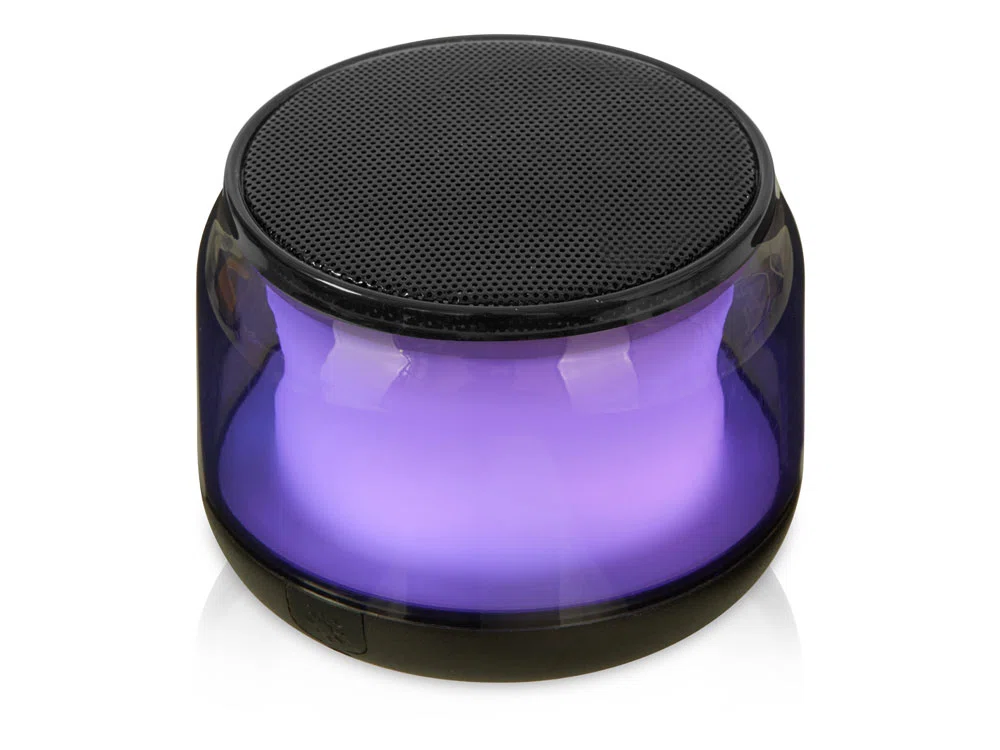 Колонка с RGB подcветкой Dance, 3 Вт, черный