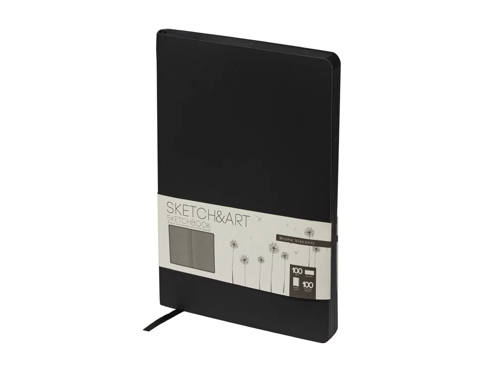 Скетчбук А5 Sketch & Art 100 г/м2, soft-touch, черный