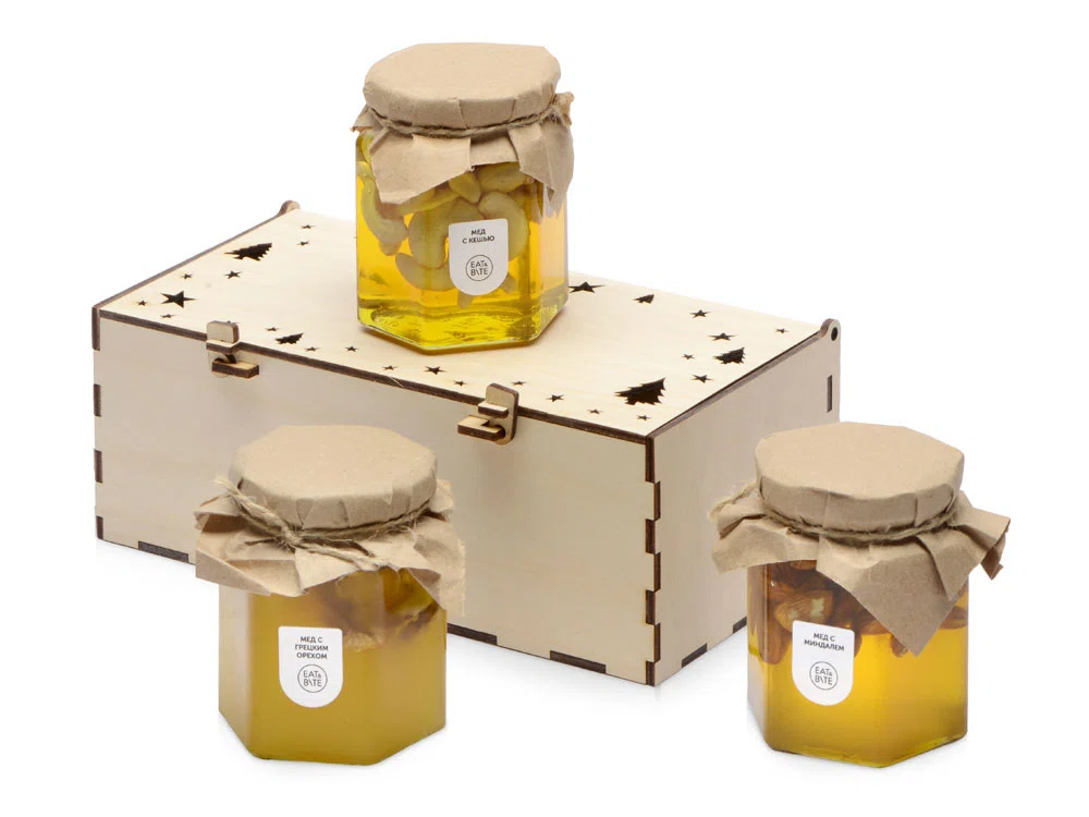 Подарочный набор Trio honey, натуральный