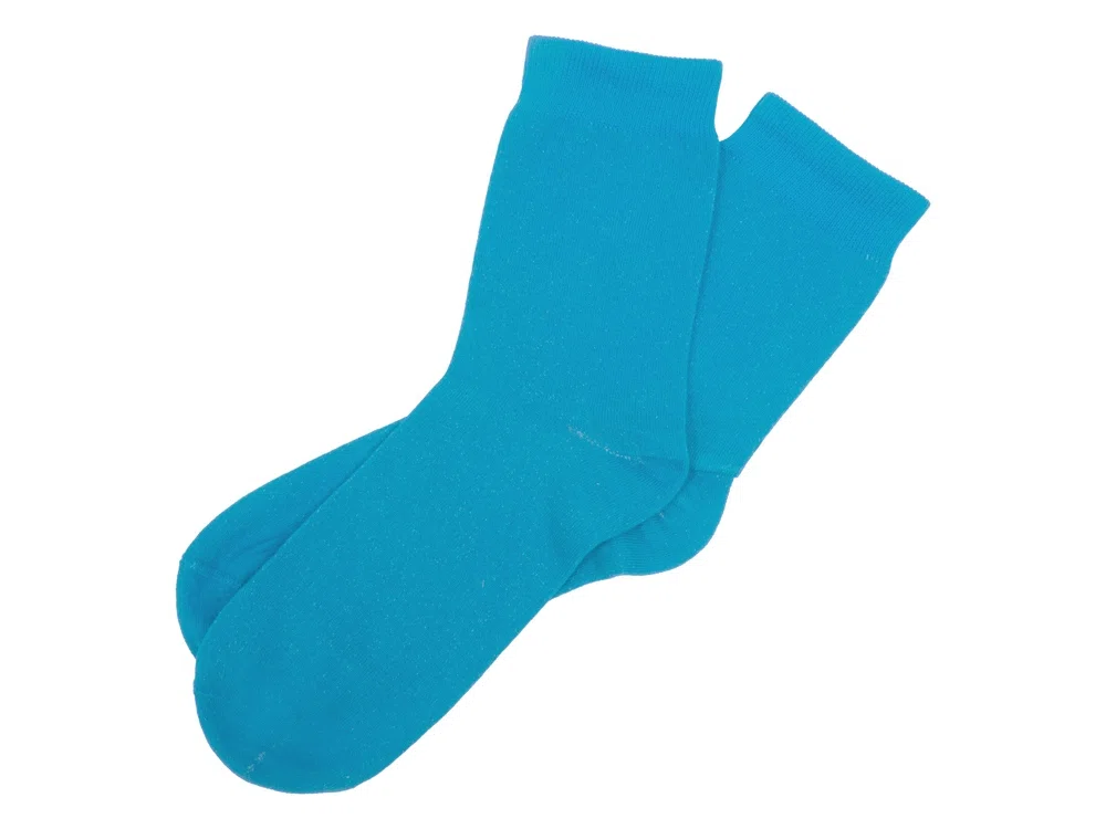 Носки однотонные Socks женские, бирюзовый