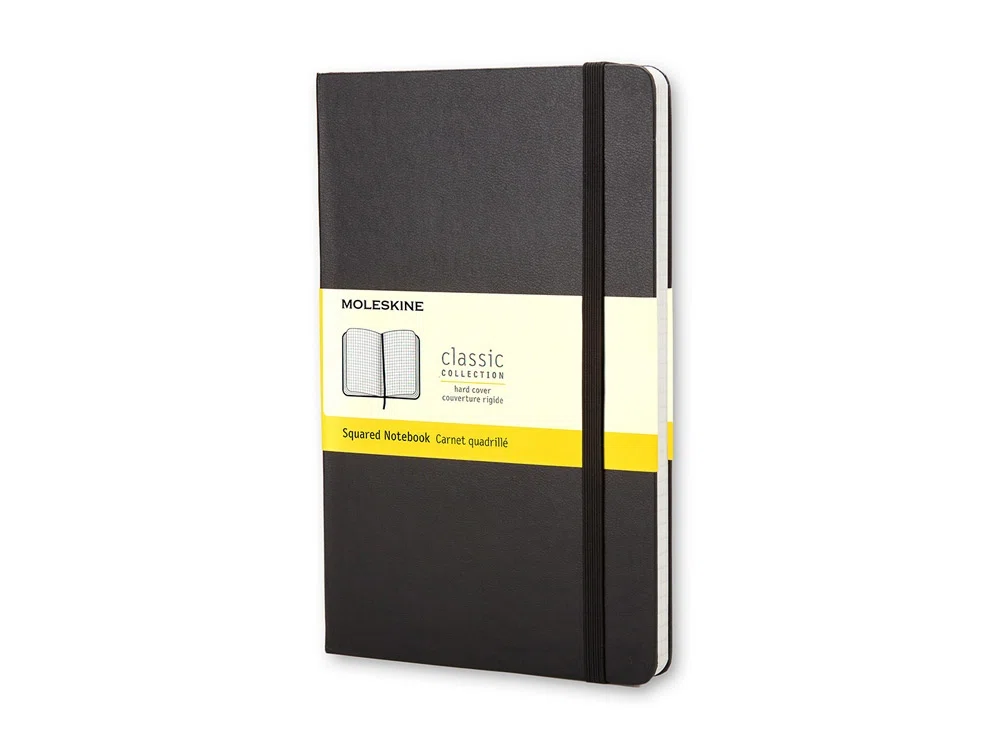 Записная книжка А5 (Large) Classic (в клетку), черный