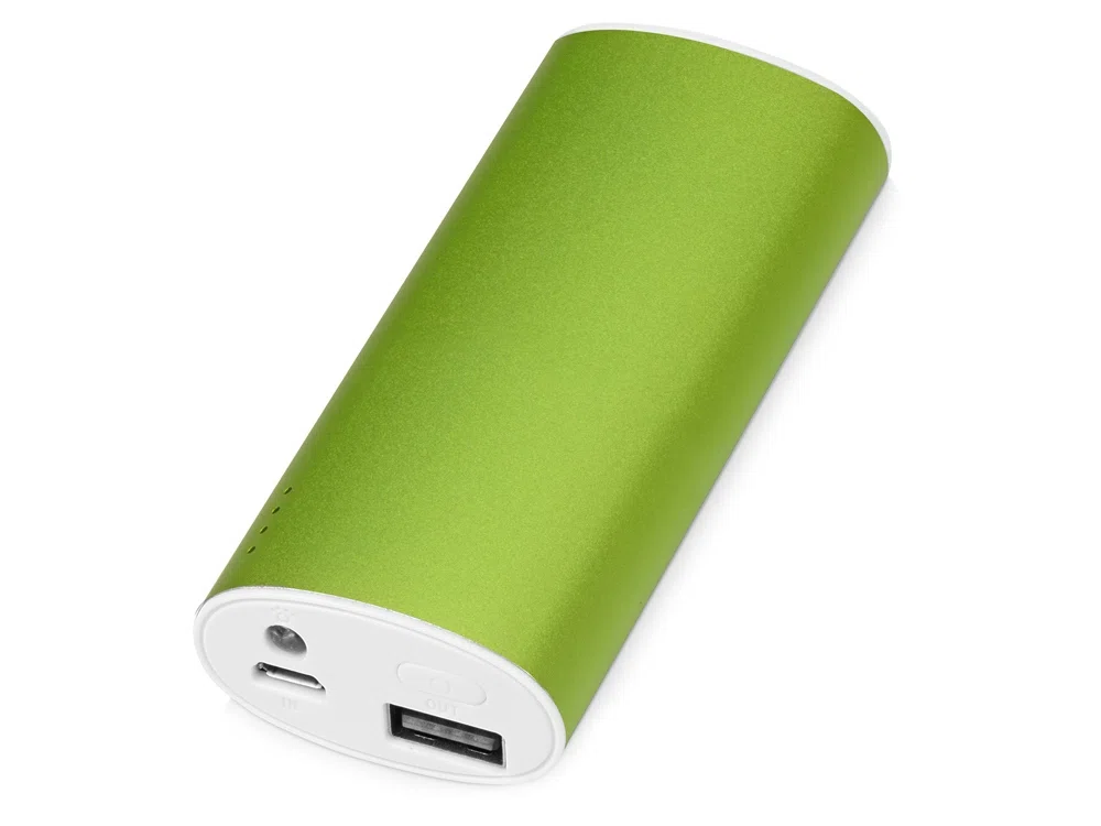 Внешний аккумулятор Квазар, 4400 mAh, зеленое яблоко