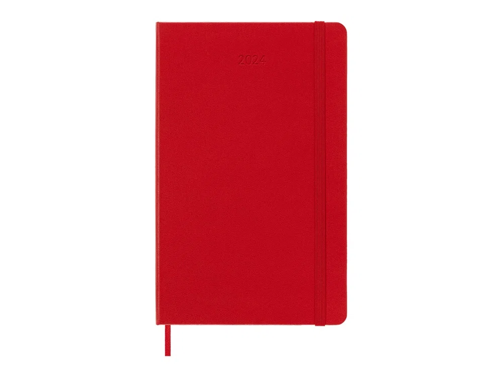 Записная книжка датированная А5 (Large) Classic на 2024 г., красный