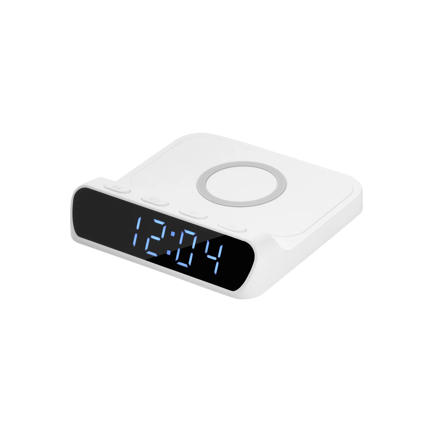 Зарядная станция с часами 15W Ригель (Rigel), белая, белый