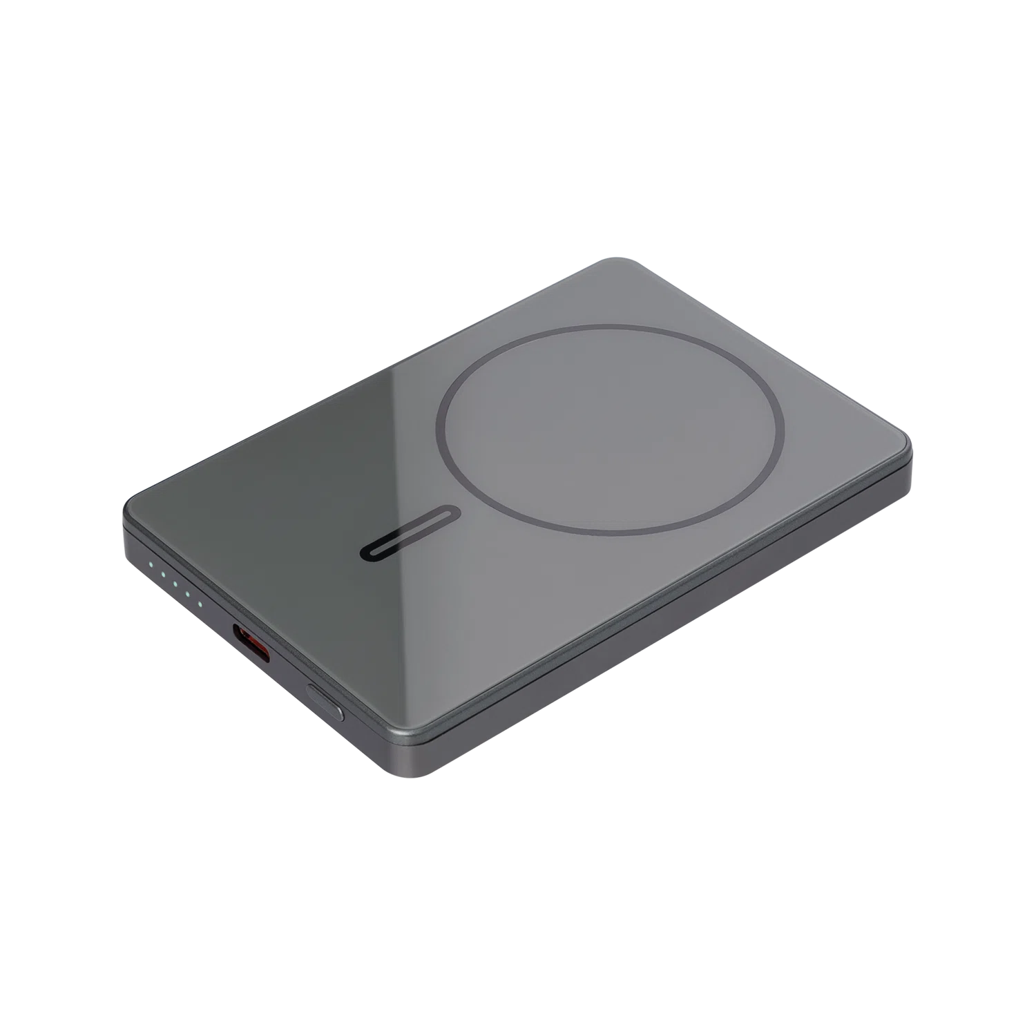 Внешний аккумулятор Оникс PD (Onyx PD) 5000mAh с функцией беспроводной зарядки 15W, серый