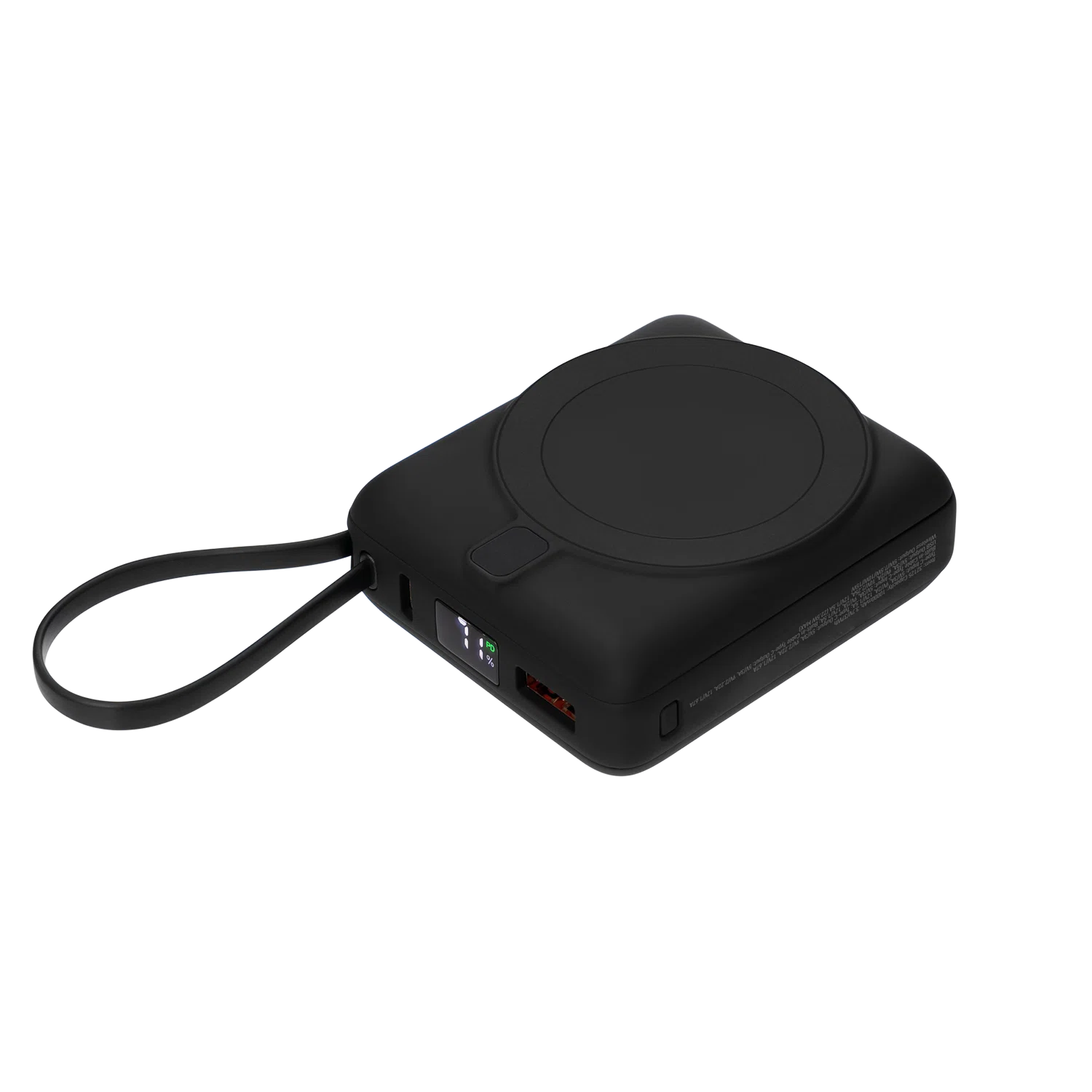 Внешний аккумулятор с подсветкой Риттер PD (Ritter PD) 10000mAh с функцией беспроводной зарядки 15W